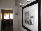 Featured in the living room is a local artist drawing of The Tabor Opera House.